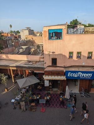 Views from the terrace at Broc The Kasbah in Marrakech