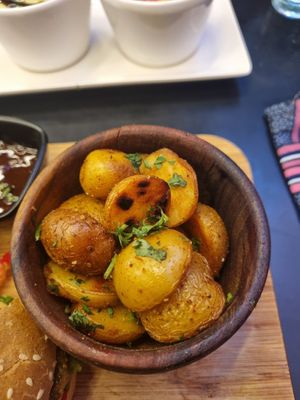Potatoes that come with the burger at Broc The Kasbah in Marrakech