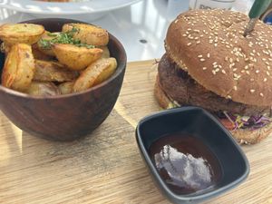 The Kasbah made vegan plus without pickles  at Broc The Kasbah in Marrakech