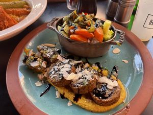Falafel and vegetables   at Broc The Kasbah in Marrakech