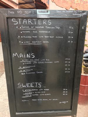 Menu at Broc The Kasbah in Marrakech