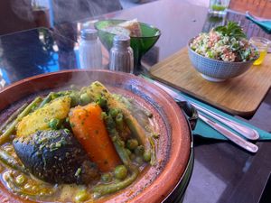 Tajine veggies, amazing! at Broc The Kasbah in Marrakech