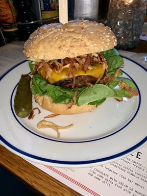 The Vegan Viking Burger at Døgnvill Burger Tjuvholmen in Oslo