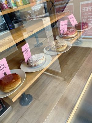 Lineup at Machino Donuts - Bloor St in Toronto