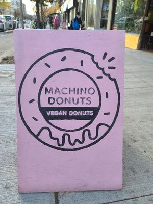 Signage at Machino Donuts - Bloor St in Toronto