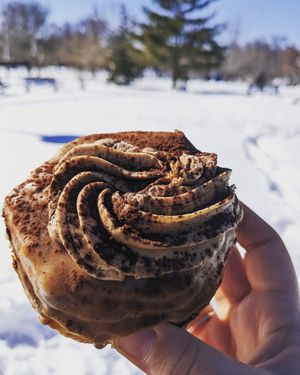 Tiramisu cronut 🥹 at Machino Donuts - Bloor St in Toronto