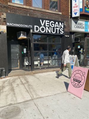 Machino donuts high park location storefront. a minute away from Dundas West Subway station. at Machino Donuts - Bloor St in Toronto