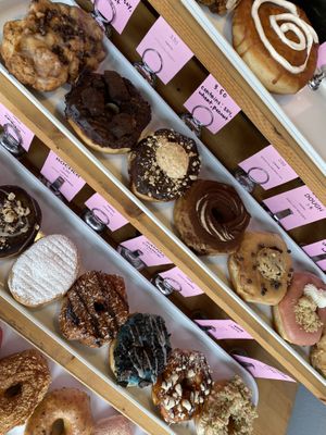 What a selection!  at Machino Donuts - Bloor St in Toronto