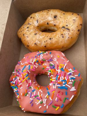Yum!!! Simpsons and London fog  at Machino Donuts - Bloor St in Toronto