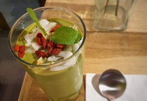 Mama macha smoothie at First Stop in 