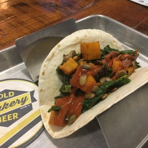 Squash taco at The Old Bakery Beer Company in Alton