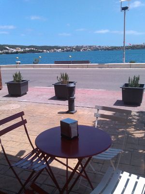 Terrace Seating at El Cucurucho Heladeria  - Es Castell in Menorca
