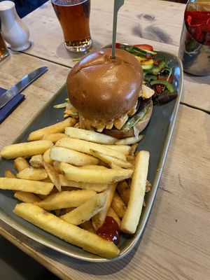 Vegan burger (possibly contained cheese)  at Ben Nevis Inn in Fort William