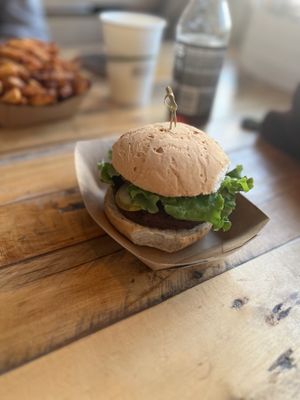 Woodstock burger  at Shack Attakk in Mont-saint-hilaire