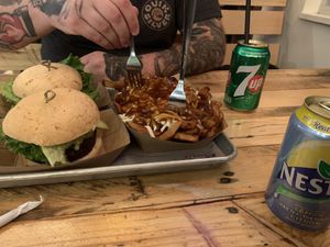 Poutine 👌 #Veganuary at Shack Attakk in Mont-saint-hilaire