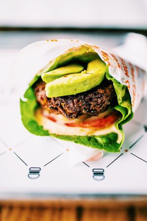 Veggie Burger at Burgerim in Wake Forest