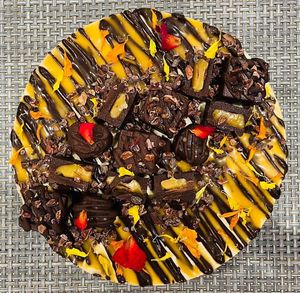 Salted caramel cheesecake at Kind Kitchen in Bournemouth