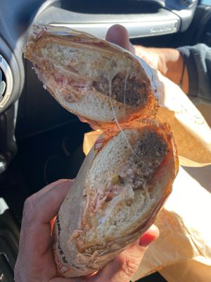 Meatless Mike w/ French bread at Ike's in Mesa