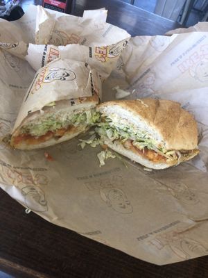 Vegan Buffalo Chick ‘N Sandwich at Ike's in Mesa