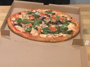 Pizza to go from Oath pizza. at Oath Pizza in New York City