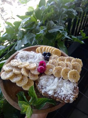 Nutella banana toast at Urban Jungle in Ubud