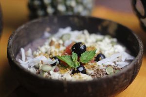 Purple rain Smoothiebowl at Urban Jungle in Ubud