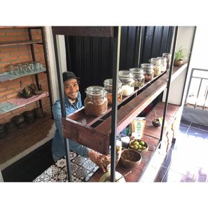 Happy  at Urban Jungle in Ubud