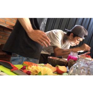 Prepping  at Urban Jungle in Ubud