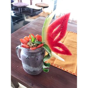 This bestselling Chia bomb with Purple rain smoothie will blow you away!  at Urban Jungle in Ubud