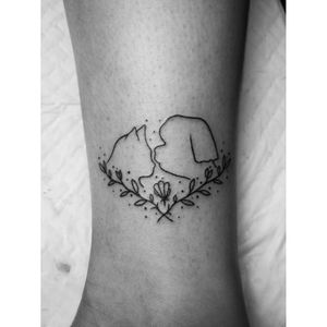 Tattoo done at Urban Jungle vegan Tattoo shop downstairs from the café at Urban Jungle in Ubud