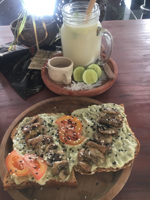 Avo toast  at Urban Jungle in Ubud
