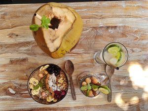 Smoothie Bowl + Coconut  at Urban Jungle in Ubud
