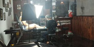tattoo studio on first floor at Urban Jungle in Ubud