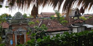 view from second floor at Urban Jungle in Ubud