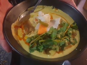 Vegan curry at Din Dins in Albury