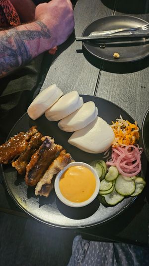 Eggplant bao at Din Dins in Albury