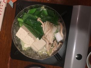 Vegan hot pot (number 2) at Gotoku-tei in Nagano
