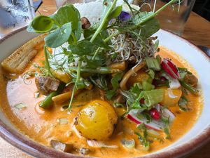 Thai Red Curry (vegan) at Bayleaf Bistro in Cork