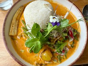 Thai Red Curry (vegan) at Bayleaf Bistro in Cork