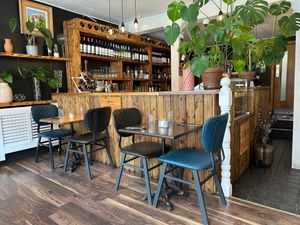 Bayleaf Bistro interior, looking at the bar at Bayleaf Bistro in Cork