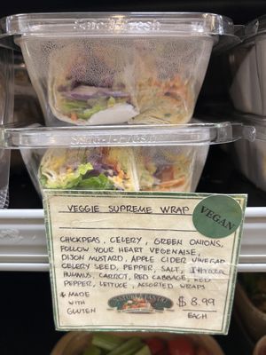 Vegan wrap  at Nature's Pantry in Fishkill