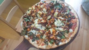 Vegan Tandoori Pizza at Warburton Village Pizza Cafe in Warburton