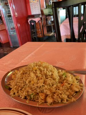 Vegetable Fried Rice with Curry & Tofu at Chu Lin in Lanzarote