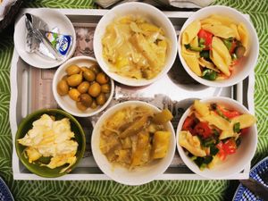Vegan (except the cheese)   at Riad Dar Ouzoud in Ouzoud