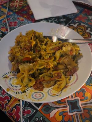 most delicious pasta ever  at Riad Dar Ouzoud in Ouzoud