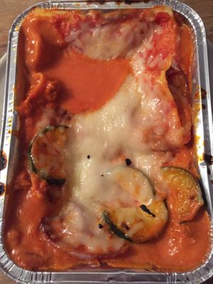 Vegan Lasagne with veggies and soy mince  at Deluxe in Stuttgart