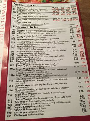huge vegan selection  at Deluxe in Stuttgart
