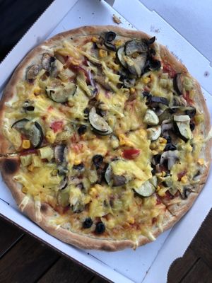 Pizza with vegetables!  at Deluxe in Stuttgart