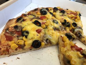 Pizza veggi vegetaria! Tasty  at Deluxe in Stuttgart