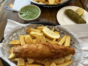 banana blossom "fish”  at Sutton and Sons - Graham Rd in North London